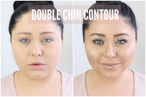 makeup to hide double chin|contouring for double chin.